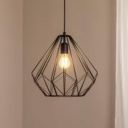 Opviq Hänglampa Diamond, svart, metall, Ø 37 cm, E27
