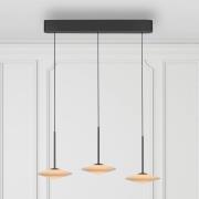 Paul Neuhaus LED-pendellampa Elipsa, 3 lampor, vit/svart