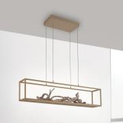 Paul Neuhaus LED-hänglampa Contura, sandfärgad, 105 cm