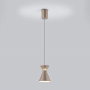 Helestra LED-hänglampa LUK, brun, 1-lampa, dimbar