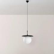 Opviq Hänglampa Anemon, svart, glas, Ø 30 cm, E27