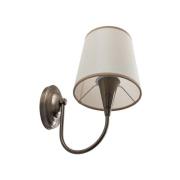 Opviq Vägglampa Pardo, mässing, metall/tyg, höjd 31 cm, E27