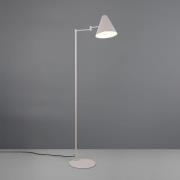 Trio Lighting Golvlampa Cosima, ljusgrå, höjd 126 cm, metall