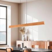 Trio Lighting LED-pendellampa Edgewood, längd 150 cm, träfärgat trä, C...