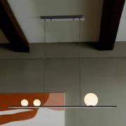 Schuller Valencia LED-pendellampa Mila, svart, längd 120 cm, metall