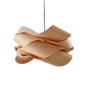 LZF LAMPS LZF hänglampa, bok-/nickelfärgad, Ø 46 cm, trä