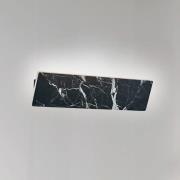 Viokef LED-vägglampa Selena, bredd 40 cm, svart, konstgjord sten