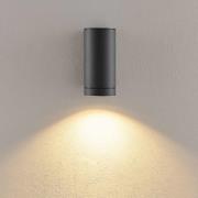 Deko-Light Utomhusvägglampa ShoreLine Pro Round, mörkgrå, GU10