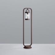 Trio Lighting Väglampa SAMBESI, rostfärgad, höjd 100 cm, metall, IP44