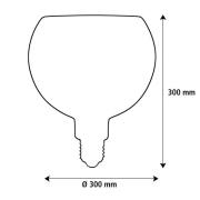 Segula LED Floating Bambus brons G300 E27 5W 2 200 K dimbar.