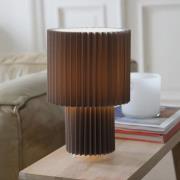 Markslöjd bordslampa Catis, grå, 32 cm hög, textil, E27