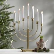 STAR TRADING Ljusstake Kristina, höjd 47 cm, E10 LED, 7 lampor, metall