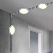 Trio Lighting Rälssats DUOline Camillus, titan, 3 m 6 lampor LED 2-fas