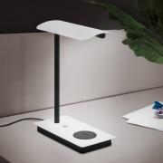 EGLO LED-bordslampa Arenaza, dimbar, QI, vit
