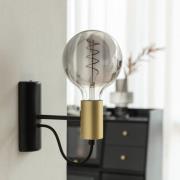 Lucande E27 3,8W globlampa, G125, 1800K, rök