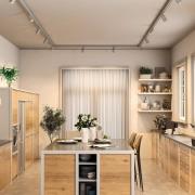 Deko-Light 3-fas skena Dosa, silver, aluminium, GU10, svängbart monter...