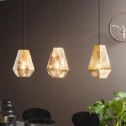 EGLO Hänglampa Chiavica, mässing, 3 lampor