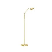 FISCHER & HONSEL LED-golvlampa Tallri, mässing, höjd 135 cm, CCT, touc...