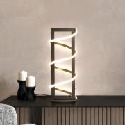 FISCHER & HONSEL LED-bordslampa Gwen, svart, höjd 45 cm, CCT, touchdim...