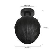 Steinhauer Taklampa Bloeba, svart, Ø 25 cm, linne/metall