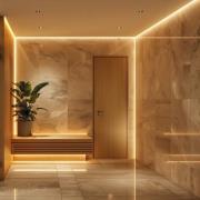 Hera LED-list SAUNA, 3 000 K, längd 200 cm, IP54, 24 V