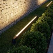 Lindby LED-golvlampa Zavio, antracit, jordspett, IP65