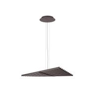 Vibia LED-hänglampa RHYTHM, gråbrun, 87 x 63 cm 927 dimbar