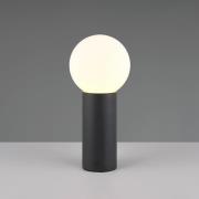 Trio Lighting Sockellampa Mures, antracit, höjd 40 cm, metall