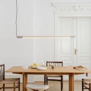 GEJST Hänglampa Radent, stålgrå, längd 138 cm, G13 LED