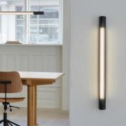 GEJST Vägglampa Radent, svart, höjd 70 cm, G13 LED