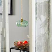 EBB & FLOW Horizon glaspendellampa grön Ø 21 cm