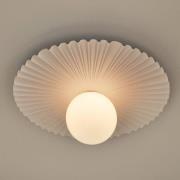 Nuura Aps Nuura Liila Muuse vägglampa, Ø 42 cm, IP44, vit/opal