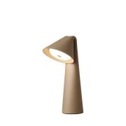 FRANDSEN LED-batteridriven bordslampa Ami, gråbeige, 32 cm, dimbar