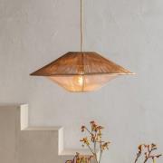 GOOD & MOJO hänglampa Lumbini, Ø50 cm, natur, pappersrep