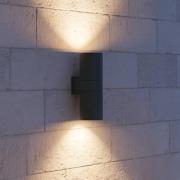 Ideallux Ideal Lux utomhusvägglampa Gun antracit aluminium, Ø 11 cm, u...