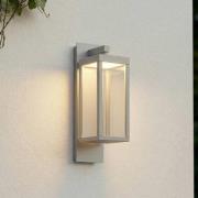 Lucande LED-utomhusvägglampa Ferdinand, ljusgrå, IP54