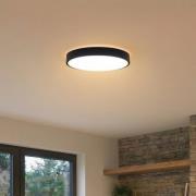 Lindby Smart LED-taklampa Innes svart 38cm RGB CCT Tuya