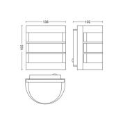 Philips Calgary utomhusvägglampa i stål