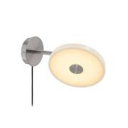 UMAGE LED-vägglampa Asteria Short, vit, stål, stickkontakt