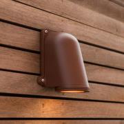 LUTEC Utomhusvägglampa ANCOR, brun, höjd 15 cm, metall, GU10 IP54