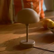 Nordlux LED-batteridriven bordslampa Ellen To-Go, brun, aluminium