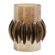 Nordal - Candle holder, cylinder, S, shiny peach