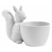 Nordal - TIKA squirrel pot, white