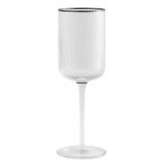 Nordal - RILLY red wine glass, silver rim