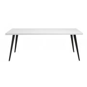 Nordal - BLANCA table, white shiny herringbone, L