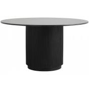 Nordal - ERIE round dining table black marble top