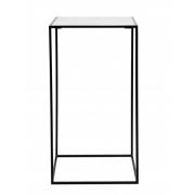 Nordal - CUBE side table, white marble, L