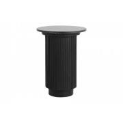 Nordal - ERIE round side table, black marble top