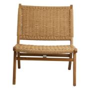 Nordal - CLUB lounge chair, teak/weaving