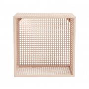 Nordal - WIRE box for wall, light pink, S